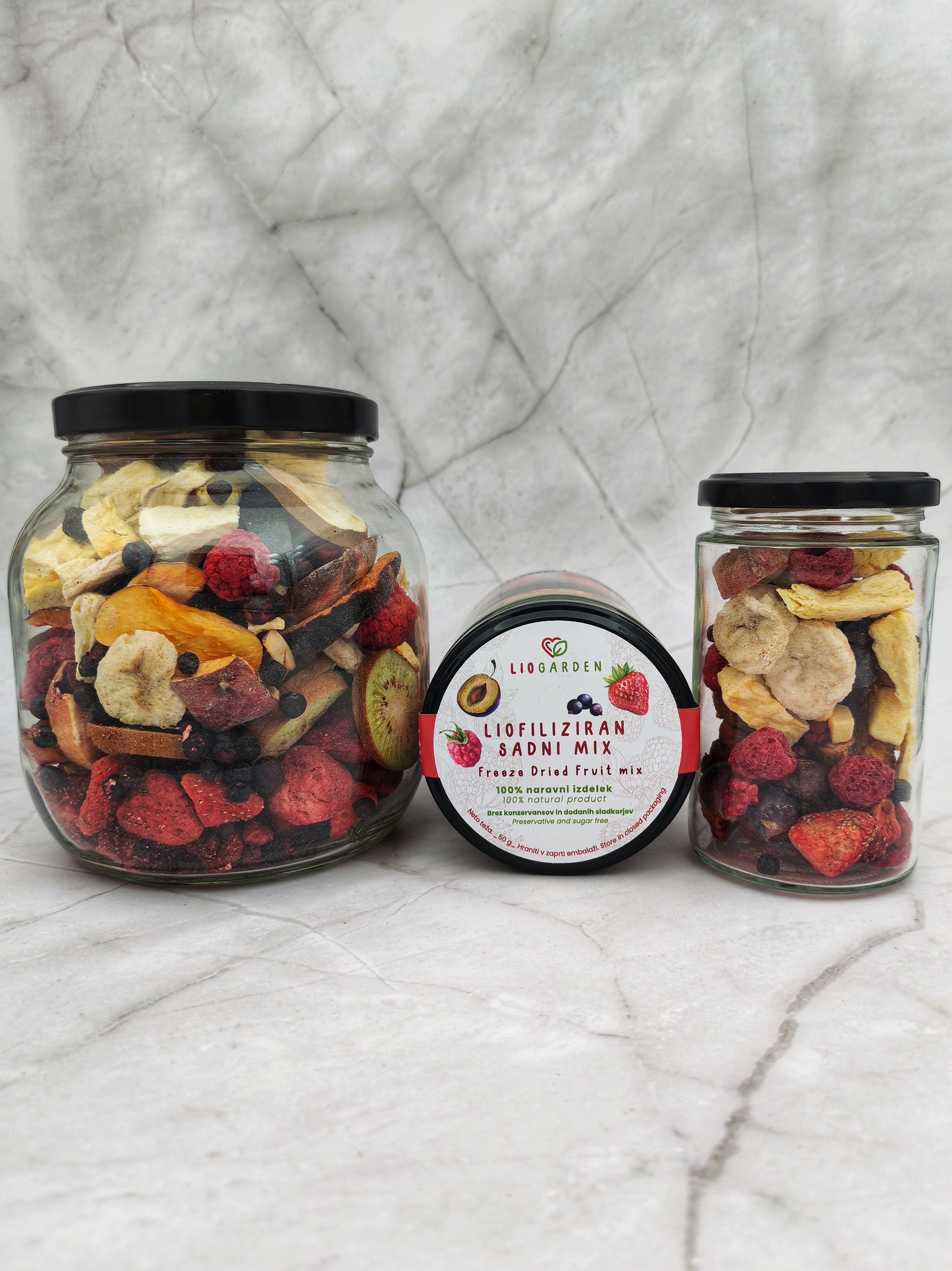 Liogarden mix 50g ali 150g- vse vrste sadja v enem kozarcu